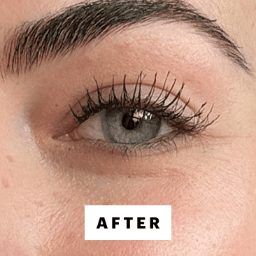 Dall'Asen after applying the Charlotte Tilbury Exaggereyes Volume Mascara